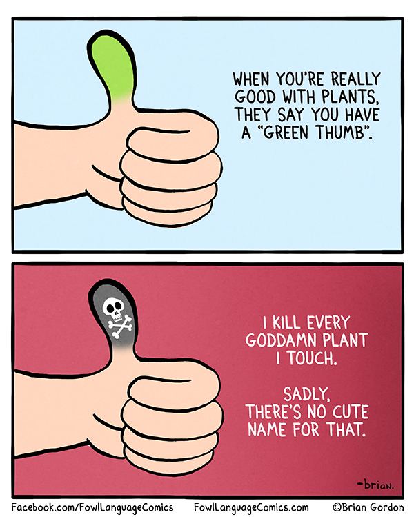 Green Thumb Fowl Language Comics