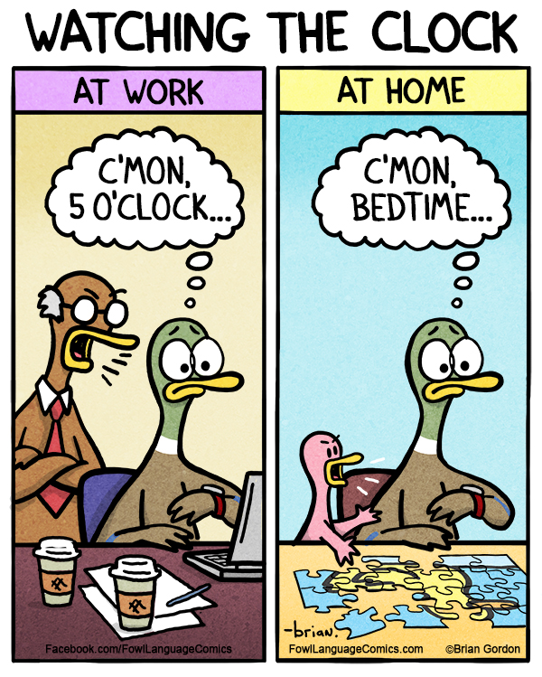 Watching The Clock Fowl Language Comics