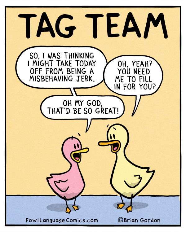 Tag Team Fowl Language Comics