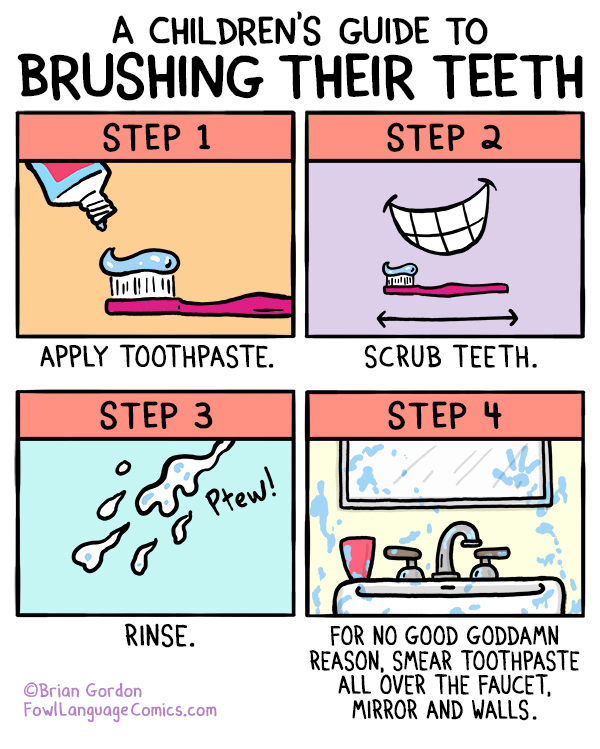 Brushing Teeth - Fowl Language Comics