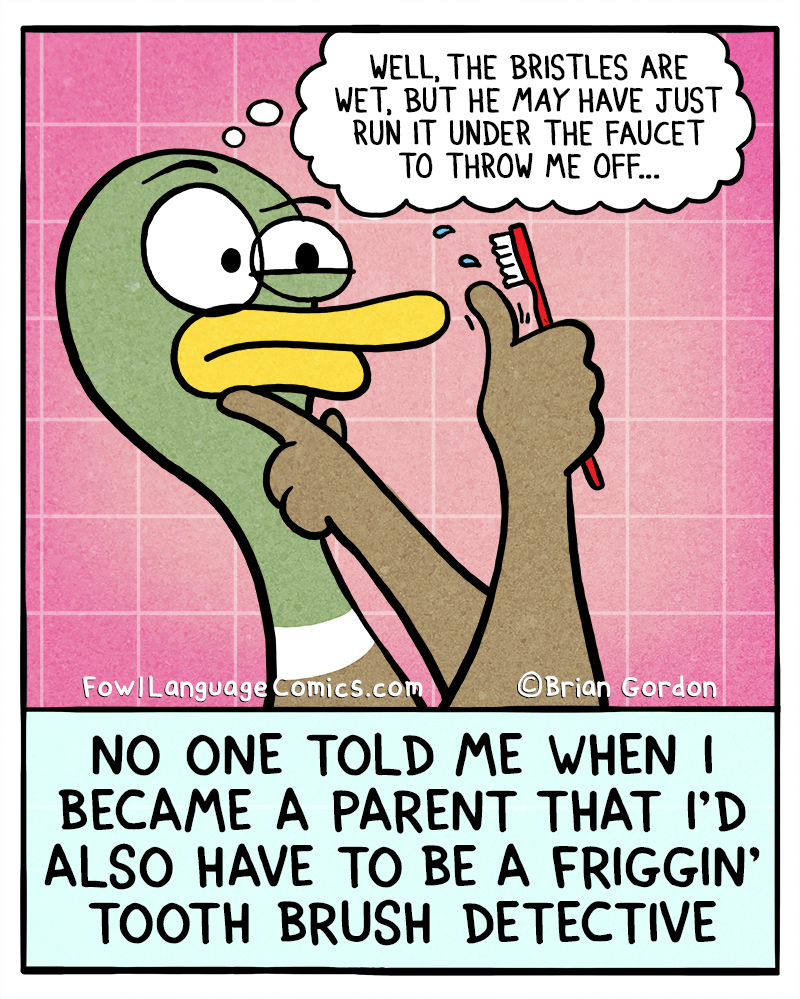 Tooth Brush Detective Fowl Language Comics
